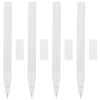 Totority Refillable Paint Marker with 0.7mm Extra Fine Tip 4pcs Oil-based Paint Pen Strong Adhesion and High-precision Touch Ups for Metal and Plastic for Furniture Repair and DIY