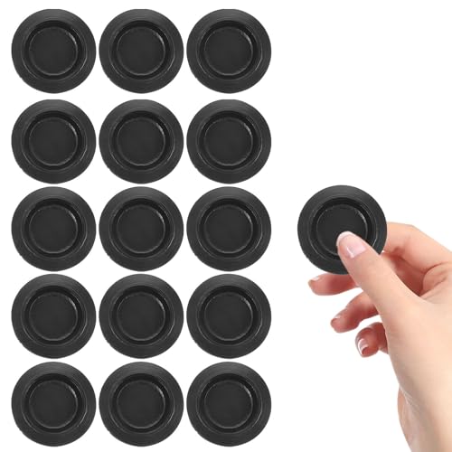 TOVINANNA 40pcs Plastic Piggy Bank Bottom Caps for Plaster Figurine and Piggy Bottom Hole, Flexible PVC Stoppers to Seal Money Box and Prevent Coins from Dropping, No Tools Required