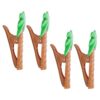 Towel Clips Plastic Creative Coconuts Tree Shaped Beach 4pcs
