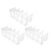 TOYANDONA 3pcs Shoe Rack Ps Organizer, with Four Compartments Stackable