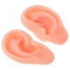 TOYANDONA Soft Silicone Simulation Ear Model for Piercing Practice and Jewelry Display, Realistic Flexible Fake Ear Enhanced Training Features, Reusable Convenient Practice Tool