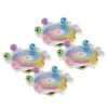 TOYANDONA Spinner Plastic with Bells Wheel Rotating 4pcs Chewing Parrot