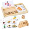 TOY Life Montessori Toys for 3-5 Year Old, Baby Alphabet Sight Words Flash Cards for Toddler, Reading Spelling Games, CVC Words for Kindergarten Preschool Learning & Education Activities Toys for Kids