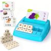 Toys for 3-8 Year Olds Boys Girls, Matching Letter Game Educational Games for Kids Ages 3-8 Birthday Gifts for 3-8 Year Olds Boys Girls Preschool Kindergarten Educational Spelling Toys Light Blue