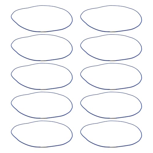 Toyvian 10pcs Heavy Duty Garbage Can Rubber Bands Stretchable Elastic Straps for Trash Bag Secure Grip Leak-resistant Non-slip Design for Indoor Outdoor Home Office Waste Organization