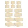 Toyvian 14pcs Foldable Fabric Underwear Organizer Drawer Divider Set with Individual Compartments for Efficient Clothing and Sock Storage, Beige Color, Modern Style for Closet Organization