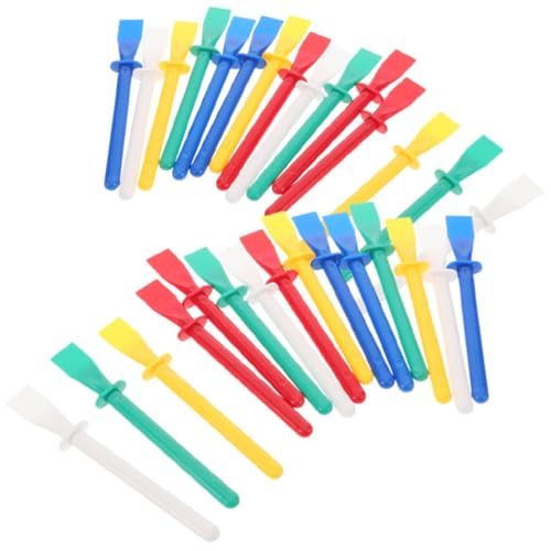 Toyvian 30pcs Ergonomic Abs Glue Spreader Sticks for Leather Craft and Oil Painting, Versatile DIY Adhesive Applicator for Artists and Enthusiasts, Precision Plastic Glue Sticks for Craft