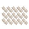 Toyvian 30pcs Unfinished Wooden Tulip Shapes for Painting, 3D Flower Wood Craft Kit in Khaki, Supports Sensory and Fine Motor Skill Development, for Classroom Craft Projects and Rustic