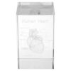 Toyvian Crystal Cube Human Heart Anatomy Model 3D Engraved Figure