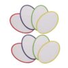 Toyvian Dry Erase Labels Coated Paper PVC Soft Magnet Material 5.8x4 Inch Magnetic Reusable 8pcs with Write-on Surface and Edge Protection Design for Pantry Organization and Shelving