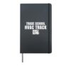Trade School HVAC Track Student Career Start Path Hardcover Journal, Black