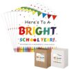 Trandraft 100 Pcs Back to School Stickers 4 x 4'' First Day of School Label