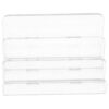 Transparent Acrylic Wall nizer for Office - 3-Cartment Veal File Holder Letter & Envpe Sorter for Desk Practical