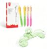 Transparent Book Page Holder and 4-Pack Multicolor Erasable Gel Pens