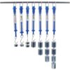 Transparent Cylindrical Tube Spring Dynamometer Newton Tension Scale 1 2.5 5 10 20 25 30N Spring Dynamometer Bar Physics Mechanical Experiment Instrument Transparent Cylindrical Tube