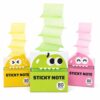 Transparent Glitter Sticky Notes, 3-Pack 240-Sheet Pop Up Notes (3PCS-D)
