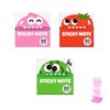 Transparent Sticky Notes Pop Up Dispenser Cute Fruit Monster Pull Out Sticky Notes Clear Index Tabs 80 Sheets for Office School Study Desk Decor Supplies，Style A 3pcs