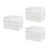Transparent Storage Bins Clear Organizer Set, Zippered Covers, Side Handles, Visible Bedroom Household Sorting Clear Storage Bins Zippered Organizer Set Toy Sorting Bedroom Closet Household Visible
