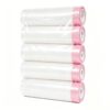 Trash Bags for Bins Up to 4 Gallons,White Small Trash Bags,100 Total