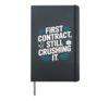 Travel Nurse Life overtime tales Hardcover Journal, Black