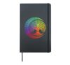 Tree of Life Cresent Moon Phases Mandala Yoga Gift Hardcover Journal, Black