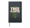 Tree Planting Crew Reforestation Volunteer Gift Hardcover Journal, Black