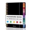 TREES Password Book with Alphabetical Tabs, Hardcover Notebook, 5.8" x 8.5"