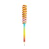 TRENDHAUS 966285 Rainbow Power Pencil & Eraser Lollipop, Approx. 17.8 cm, HB Hardness Pen with Eraser