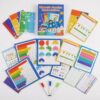 Tri-Fold Magnetic Fraction Tiles Set for Kids, Portable Math Manipulatives Kit
