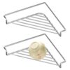 Triangular Dish Drying Racks, Stainless Steel Corner Sink Shelf Rack
