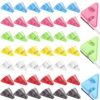 Triangular Paper Corner Clips, Transparent File Binder for Office & School