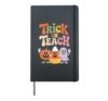 Trick or Teach Candy Corn and Pumpkin Ghosts Hardcover Journal, Black