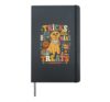 Tricks Are For Humans Treats Golden Retriever Halloween Hardcover Journal, Black