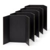 Trifold Poster Board 36" x 48", Corrugated Display Boards, Foldable Presentation Boards for Science Fair, School Projects, Business Presentations, Photo Displays and Exhibitions (Black, 5PCS)