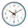 TrnAAs Wall Clock Silent Colorful Number Non Ticking Einfach Zu Installieren for Kids Bedroom Office Kids, Deer Shape