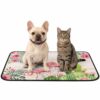 Tropical Pink Flaming Birds Washable Pee Pads for Dogs 18"x24" Summer Animals Wooden Board Waterproof Non-Slip Dog Pads for Puppy, Senior & Incontinent Dogs Playpen, Travel Crate Liner Use