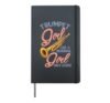 Trumpet Girl Funny Trumpeter Marching Band Hardcover Journal, Black