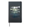 Trumpet retro jazz Hardcover Journal, Black