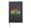 Trumpet Retro Vintage 70s Trumpet Men Women Kids Hardcover Journal, Black