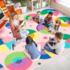 Truqual Classroom Rug 6x9 Ft Large Rug for Classroom Elementary, Seating Décor Play Carpet for Playing and Learning, Fit for Various Classroom Theme