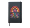 Trust The Journey And Enjoy The Detours Hardcover Journal, Black