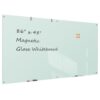 TSJ OFFICE White Board for Wall - 86" x 48" White Glass Board 4 X 7 FT