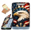 Tudguiloae Clipboard with High Capacity and Pen Holder,Patriotic Eagle Portrait