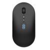 TukeSM AI Intelligent Voice Wireless Mouse Bluetooth Screen Display Battery Rechargeable Silent Computer Notebook Office Dedicated (2.4G + BT-Black)