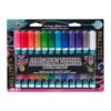 TULIP Glitter Fabric Paint Markers, Rainbow Glitter Colors, 12 Pack
