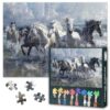 TUMOVO Coolest Galloping Horses in Water 1000 Piece Puzzle for Adults