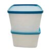 Tupperware Polar Star Freezer Containers 800 ml White Light Blue Set of 2