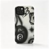 Turbovoxly Black 8-Ball Graffiti Art Phone Case for iPhone 14 Plus