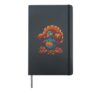 Turkey Bodybuilder Thanksgiving Day Gym Fitness Workout Hardcover Journal, Black