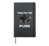 'TWAS The 'Tism M'Lord Black Crow Riding Skeleton Horse Hardcover Journal, Black